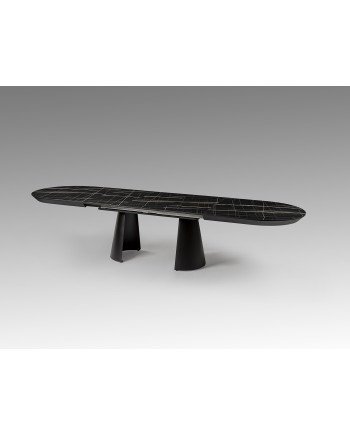 CAPRI -MESA COMEDOR- T MARMOL NEGRO